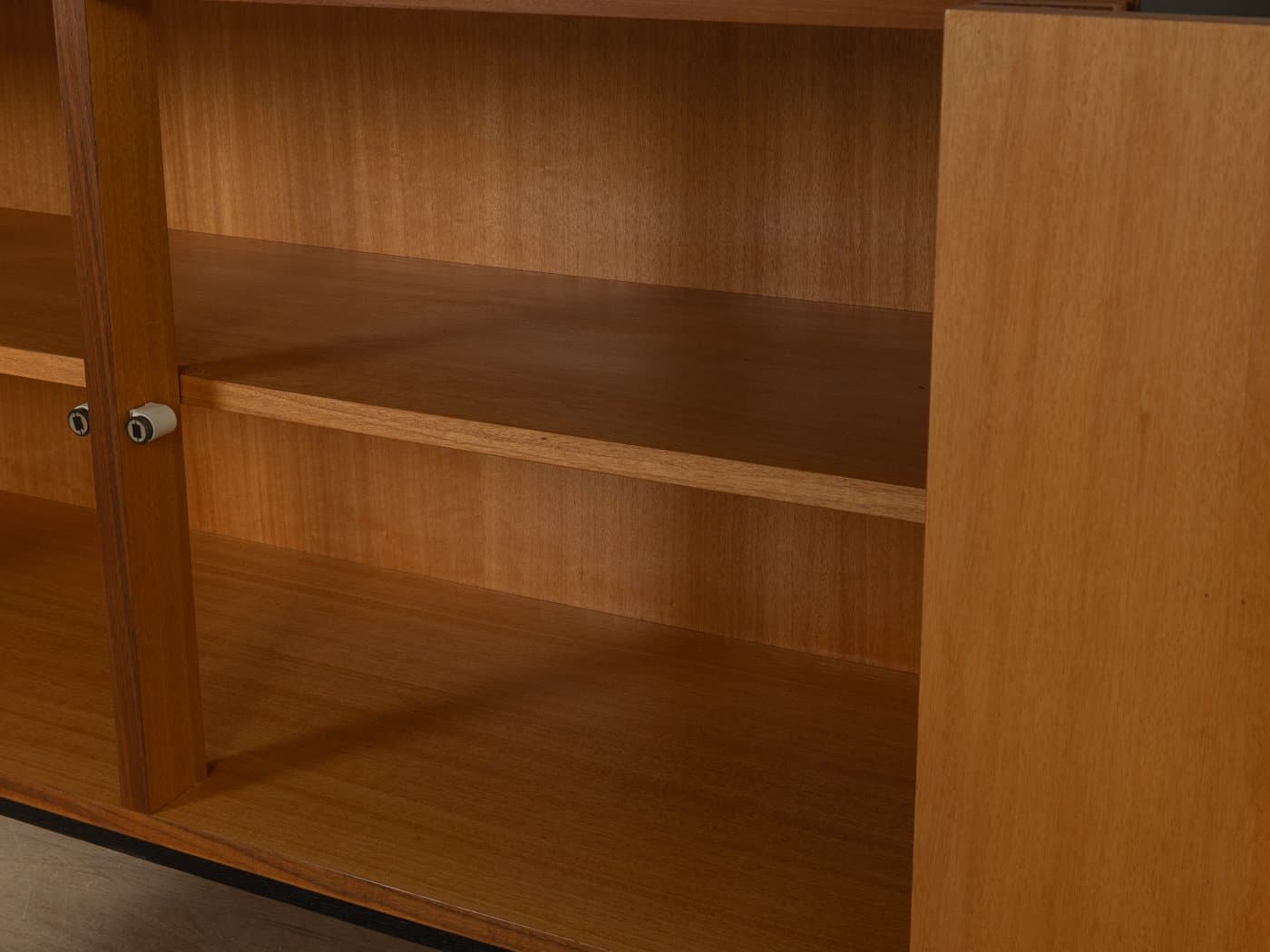 Komoda, czarna, teak brązowy, Niemcy, lata 60. - 283845