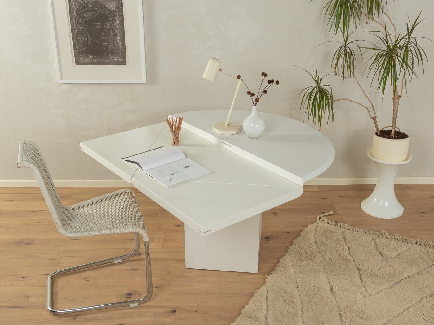 Stół jadalniany Quadrondo, jesion biały, proj. E. Nagel, Rosenthal, Niemcy, lata 80. - 283808