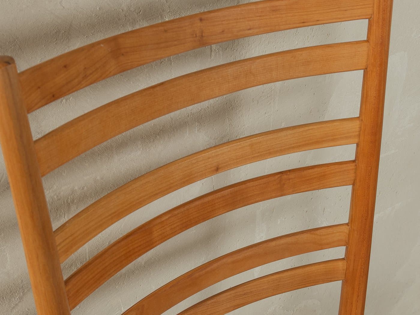 Zestaw czterech krzeseł jadalnianych, buk jasny, bawełna beżowa, Dania, lata 60. - 283804