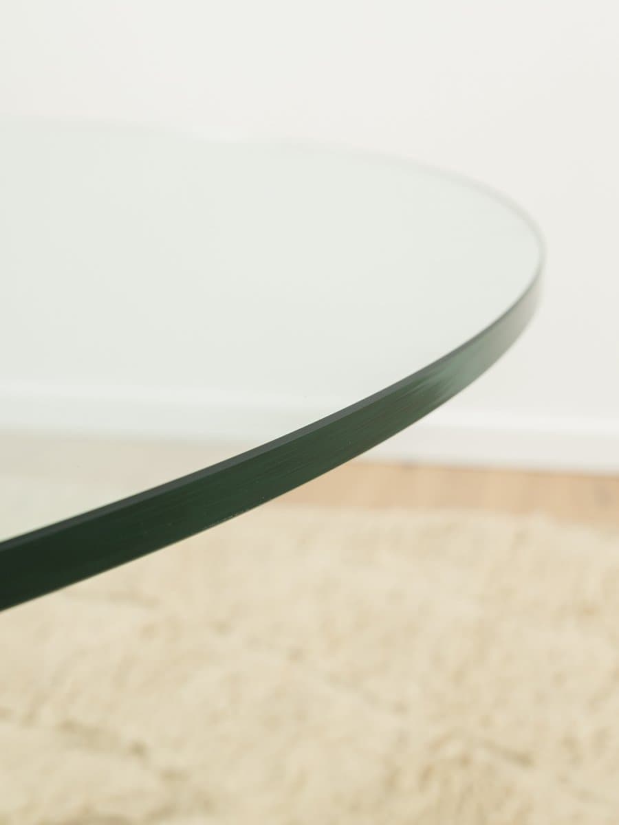 Stolik kawowy, transparentny, szkło, proj. P. Ghyczy, Holandia, lata 70. - 283796