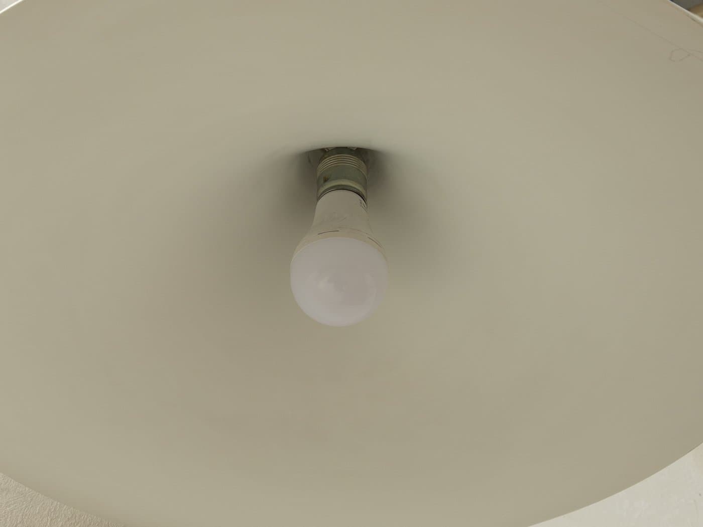 Lampa sufitowa, beżowy, akryl, Ikea, Szwecja, lata 70. - 284191