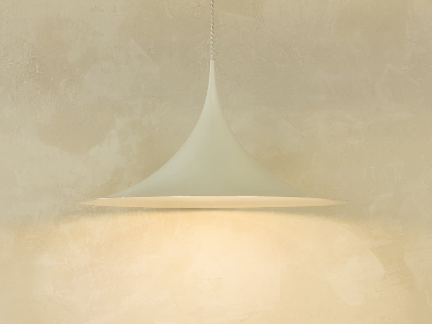 Lampa sufitowa, beżowy, akryl, Ikea, Szwecja, lata 70. - 284185