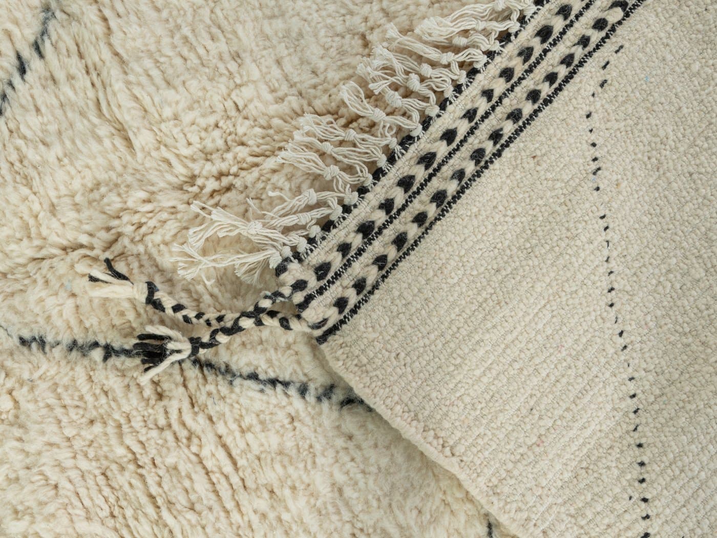 Dywan Midi Beni II 243x162 cm, beżowy, wełna, Maroko - 284180