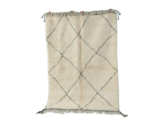 Dywan Midi Beni II 243x162 cm, beżowy, wełna, Maroko - WYMIARY