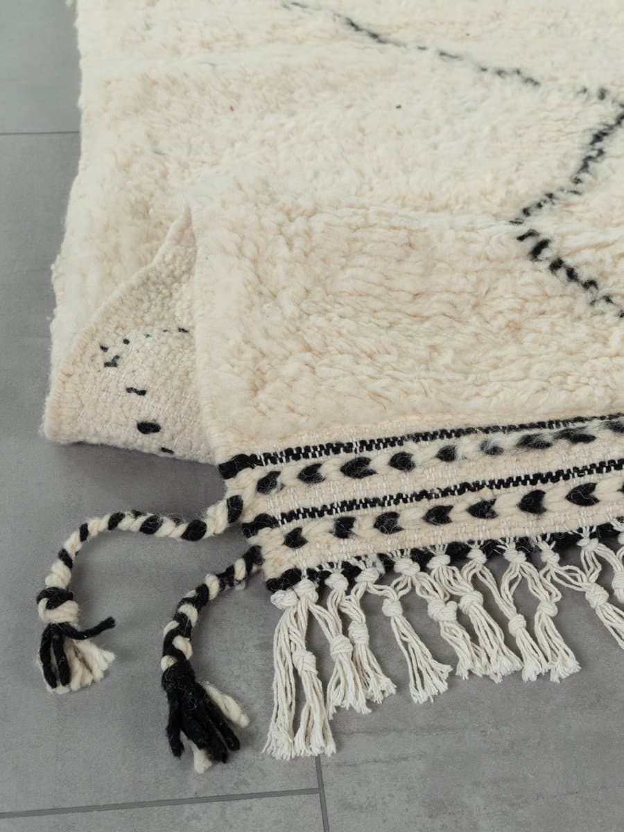 Dywan Midi Beni II 243x162 cm, beżowy, wełna, Maroko - 284182