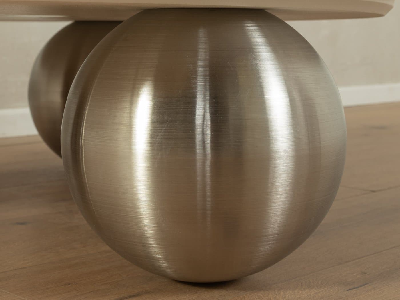 Stolik kawowy, onyks beżowy, stal nierdzewna, Niemcy, lata 60. - 284160