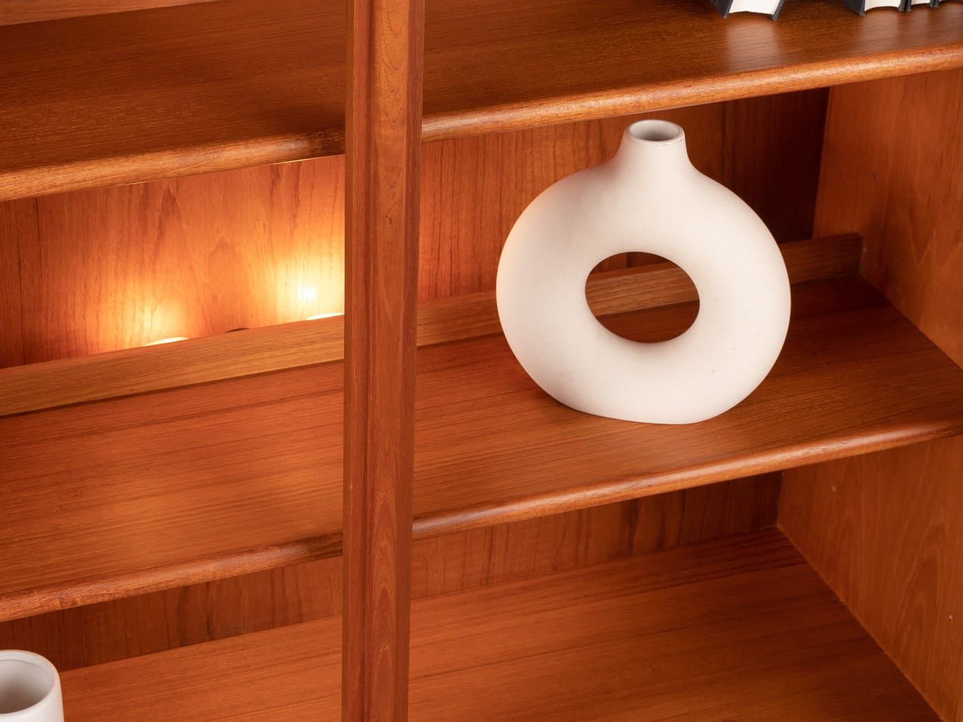 Witryna, brązowy, teak szkło, Niemcy, lata 60. - 284143