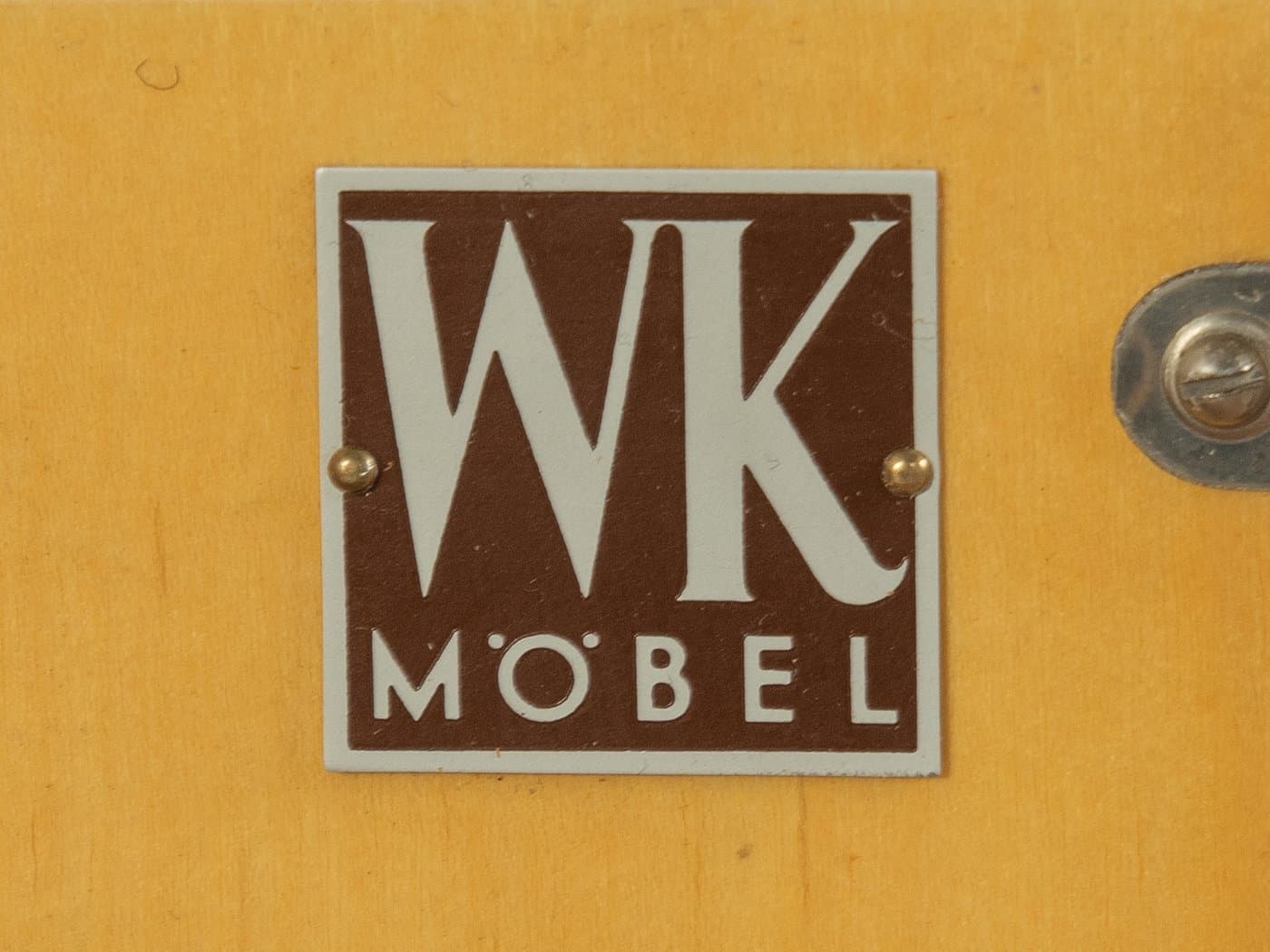 Sideboard, czereśnia brąz, stal nierdzewna, WK Möbel, Niemcy, lata 60. - 284130