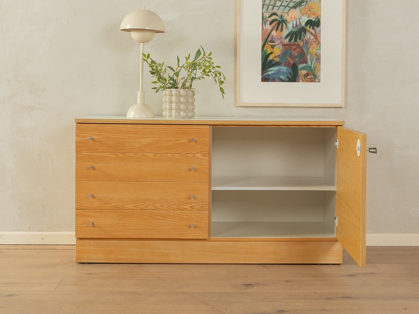 Komoda, jesion brązowy, Niemcy, lata 60. - 284109