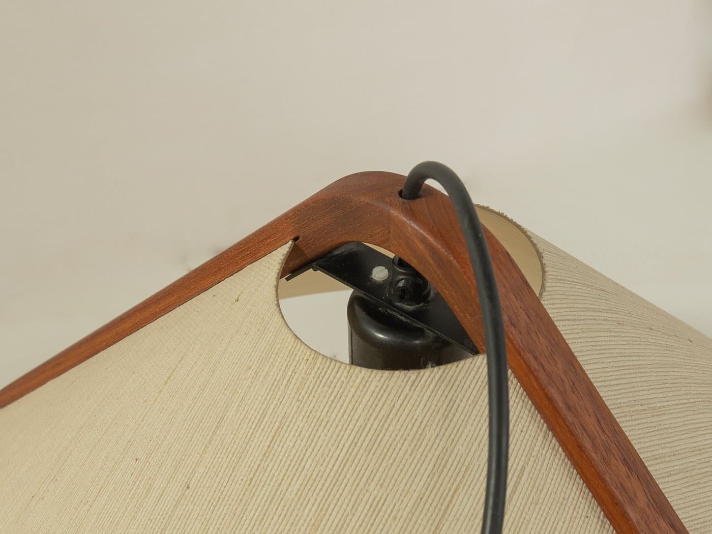 Lampa sufitowa, kremowy, teak, Domus, Niemcy, lata 60. - 284087