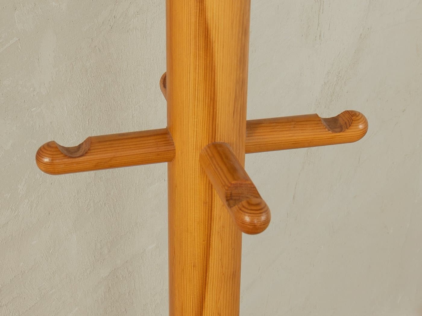 Wieszak stojący, brązowy, sosna, Niemcy, lata 80. - 284071