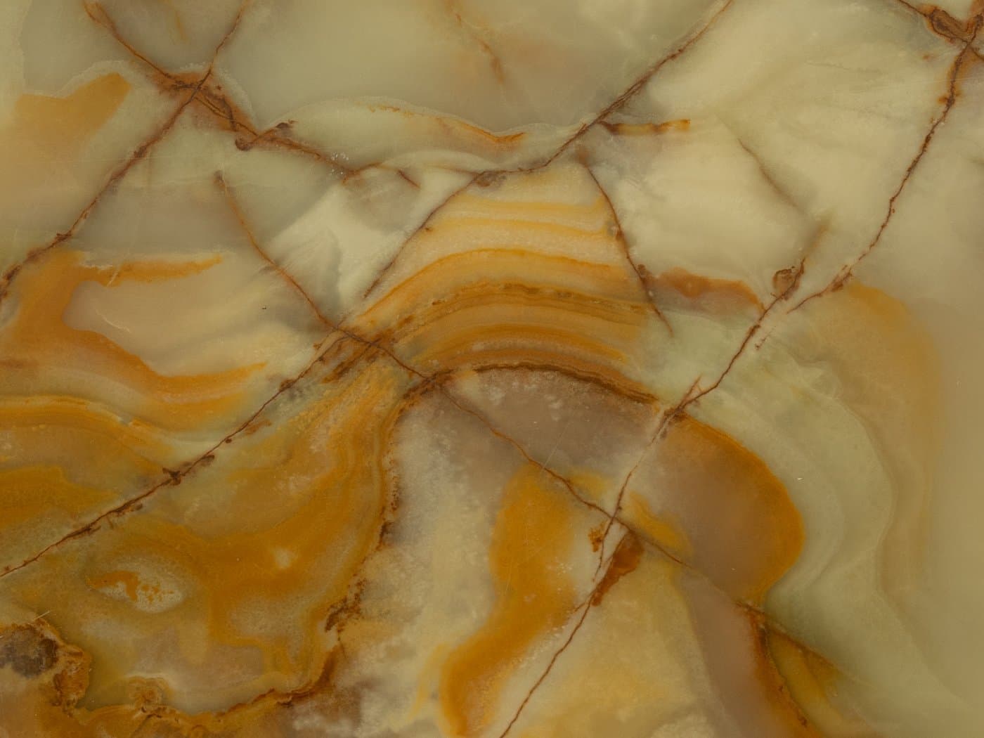 Coffee table, beige onyx, stainless steel, Germany, 1960s. - 284064