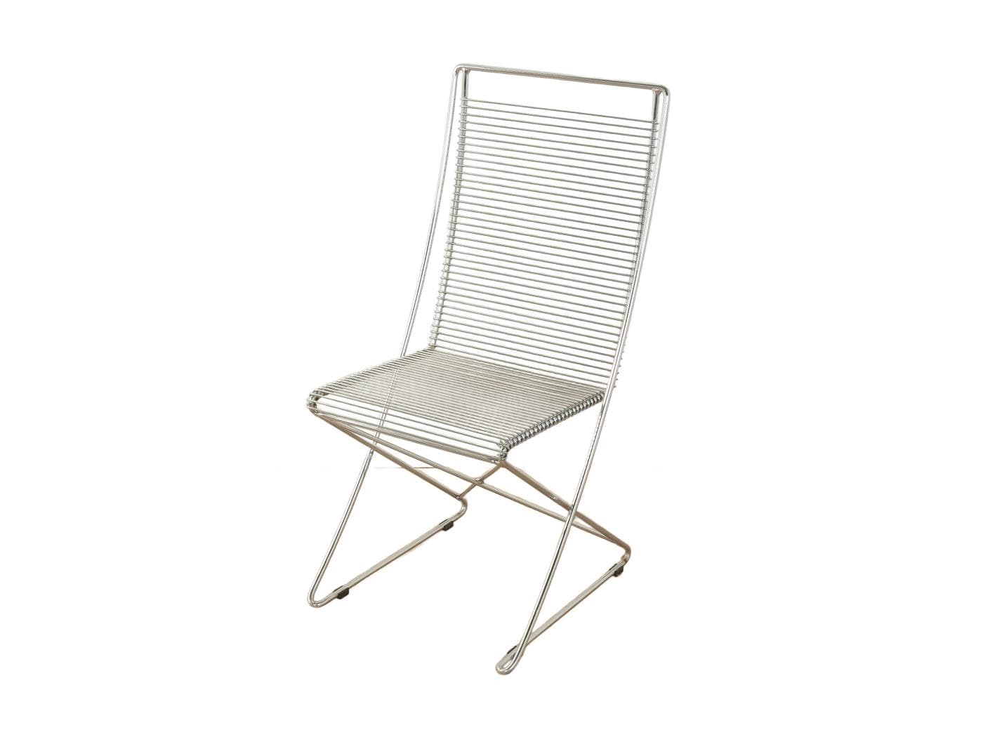 Krzesło Cross Swinger, chrom stal srebrny, proj. T. Behrens, Niemcy, lata 80.