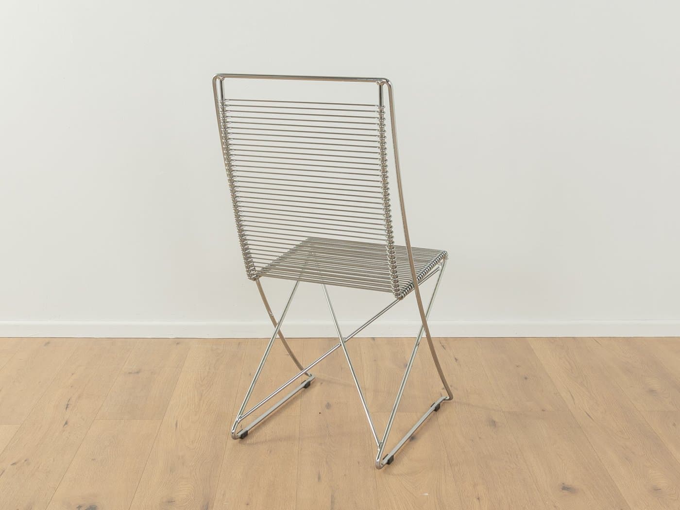 Krzesło Cross Swinger, chrom stal srebrny, proj. T. Behrens, Niemcy, lata 80. - 284038