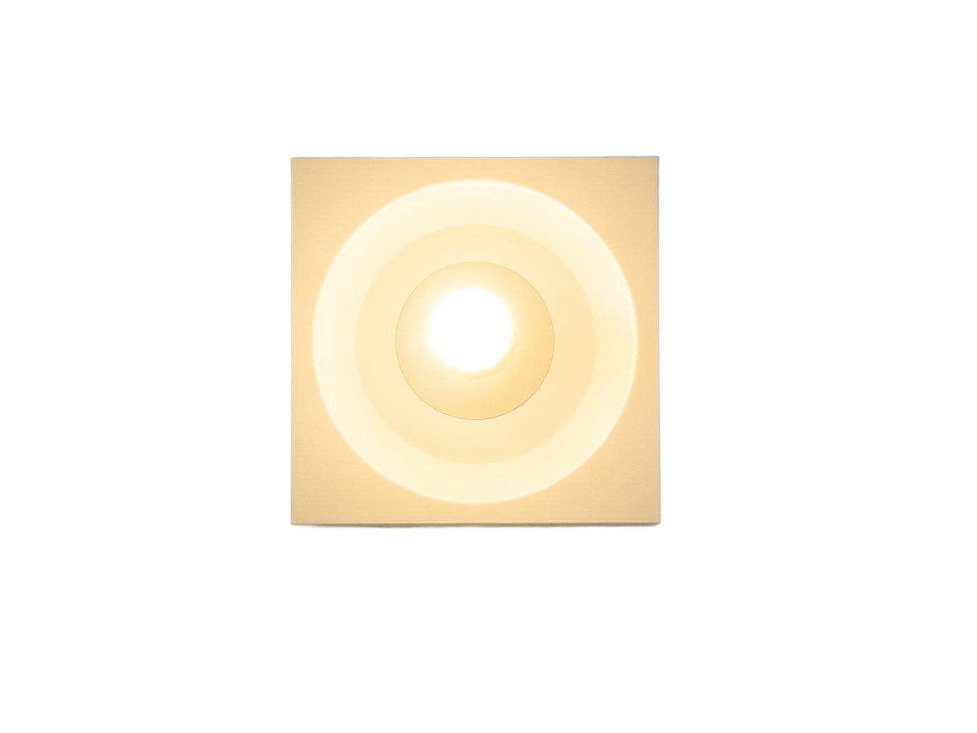 Lampa sufitowa Space Age, biały metal, proj. K. Hempel, Kaiser Leuchten, Niemcy, lata 70.