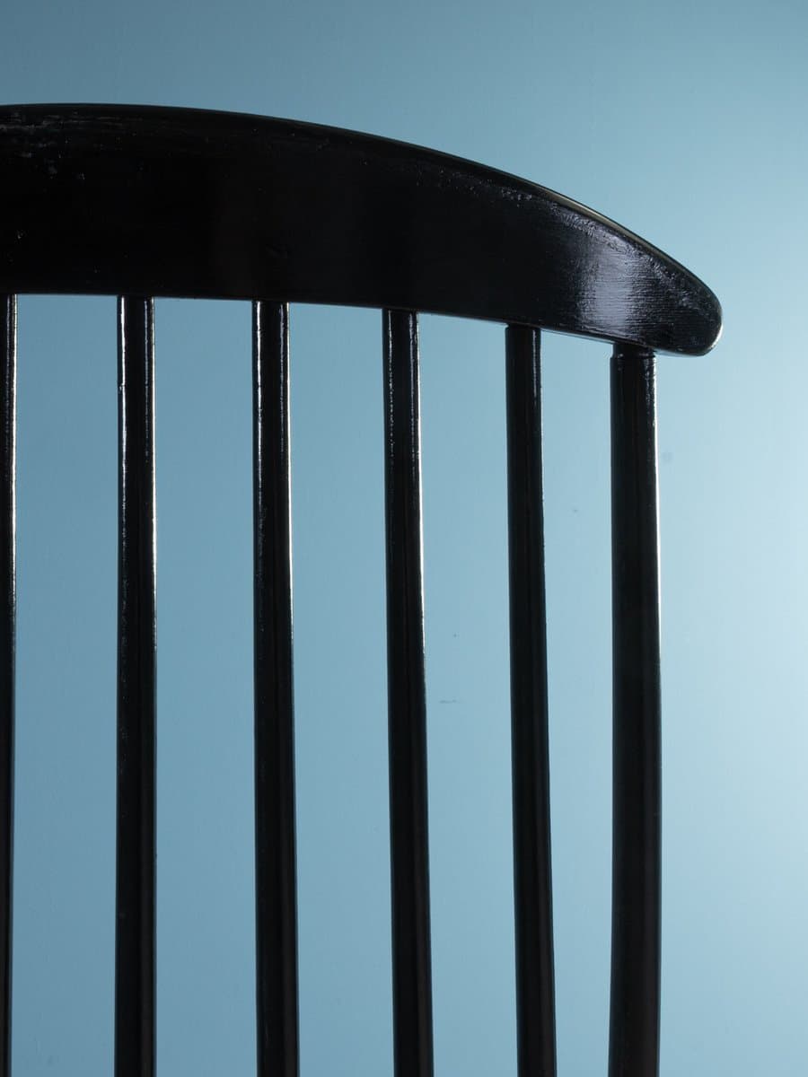 Fotel bujany, czarny jesion, Niemcy, lata 50. - 287043