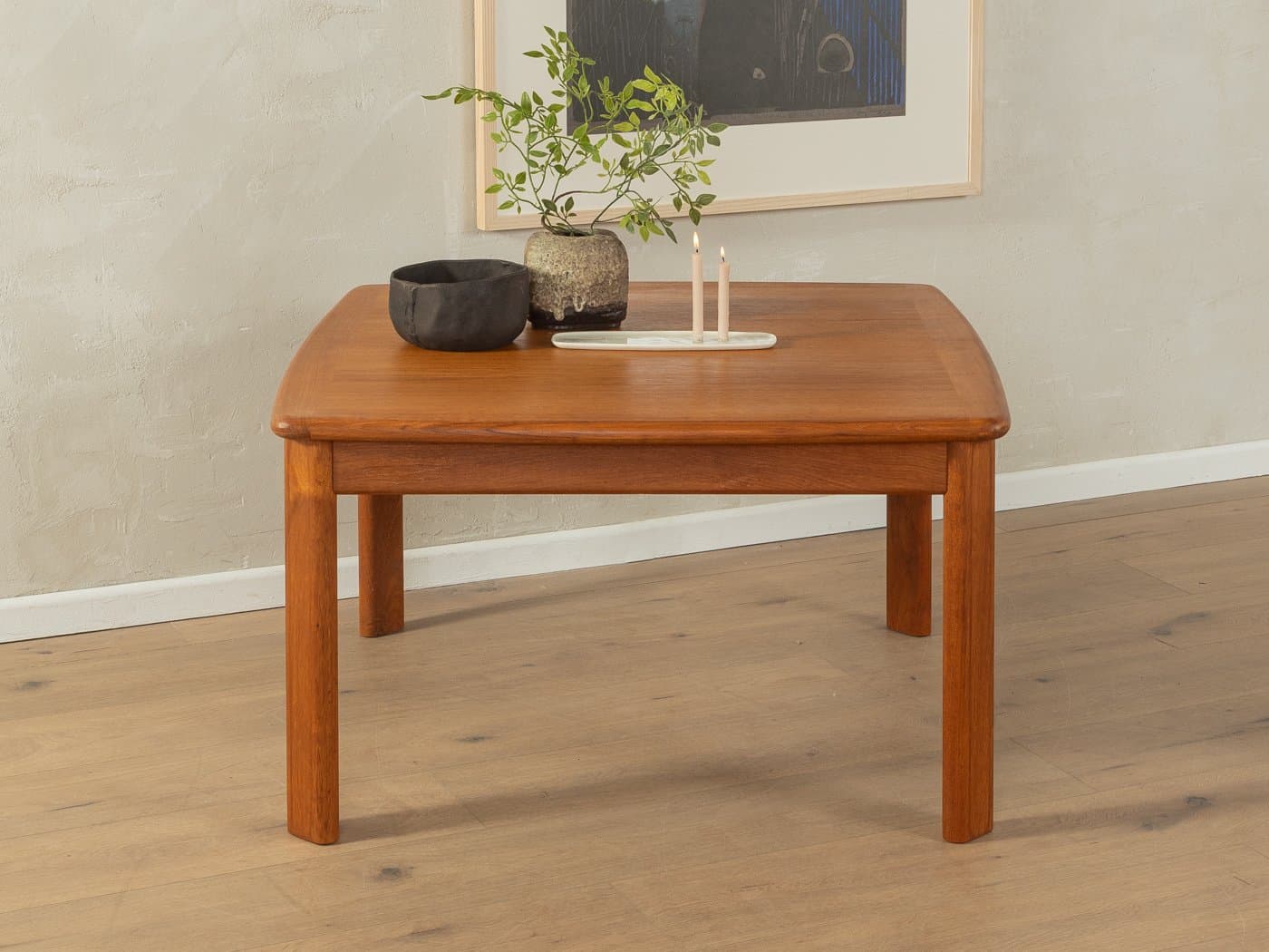 Stolik kawowy, teak brązowy, Glostrup Møbelfabrik, Dania, lata 60. - 287030