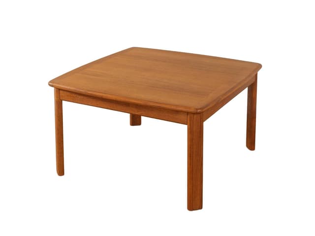 Stolik kawowy, teak brązowy, Glostrup Møbelfabrik, Dania, lata 60. - WYMIARY