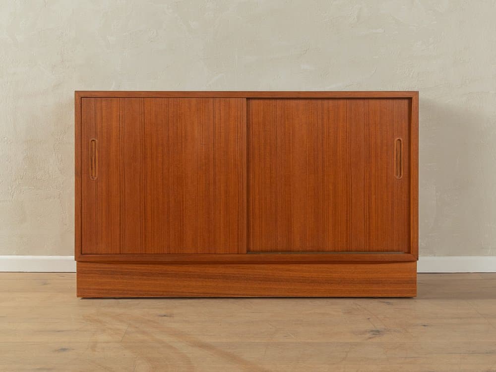 Komoda, teak brązowy, proj. P. Hundevad, Dania, lata 60. - 287009