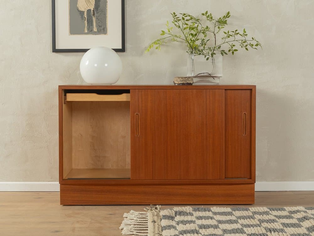 Komoda, teak brązowy, proj. P. Hundevad, Dania, lata 60. - 287002