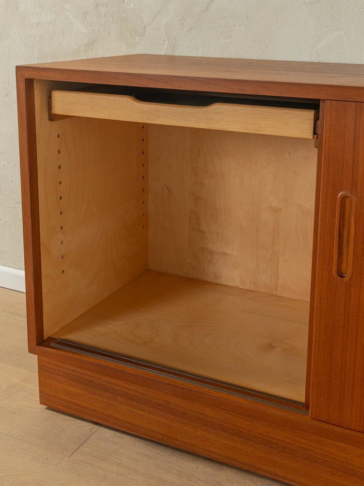 Komoda, teak brązowy, proj. P. Hundevad, Dania, lata 60. - 287006