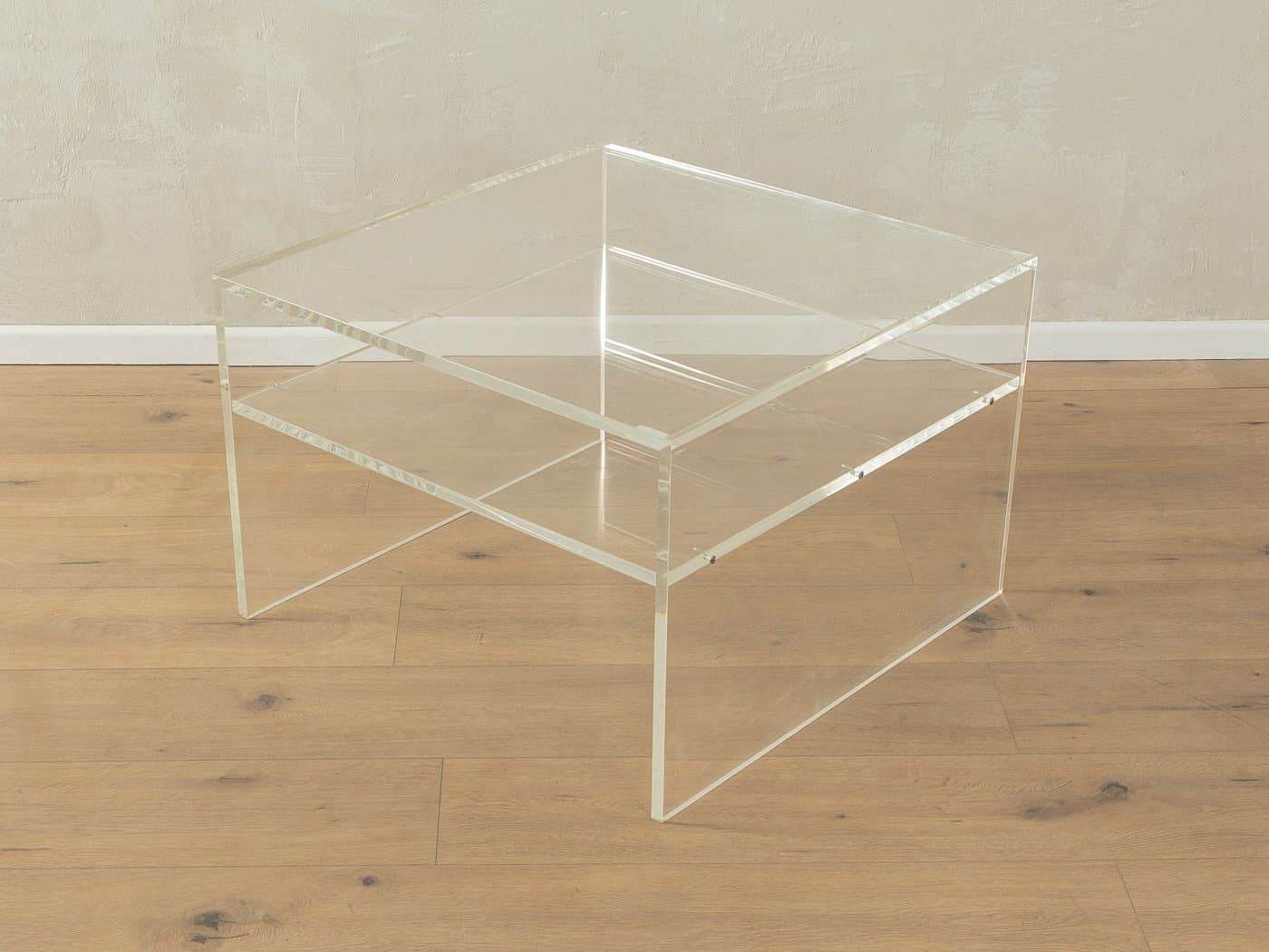Stolik kawowy, przezroczysty, akryl, Niemcy, lata 60. - 287000