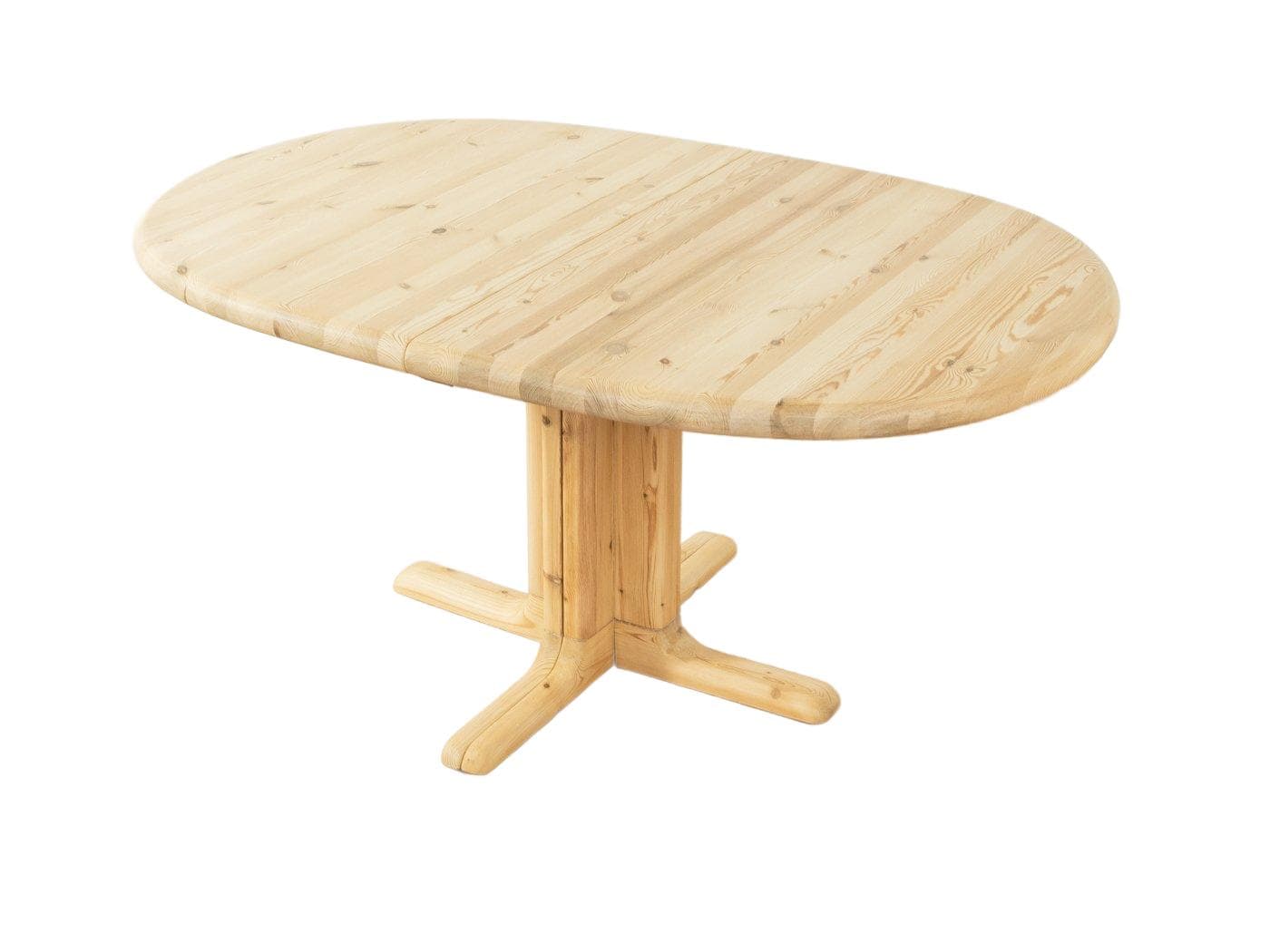 Stół jadalniany rozkładany, sosna beżowa, Dania, lata 80.