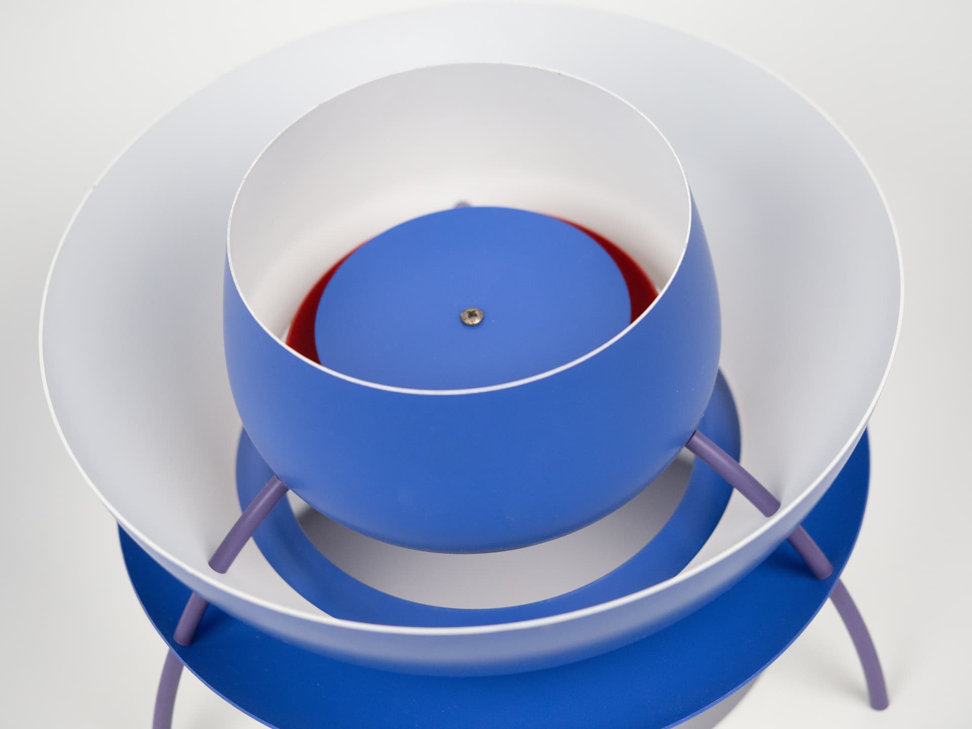 Lampa wisząca PH 5, aluminium niebieski, proj. P. Henningsen, Louis Poulsen, Dania, lata 60. - 284222