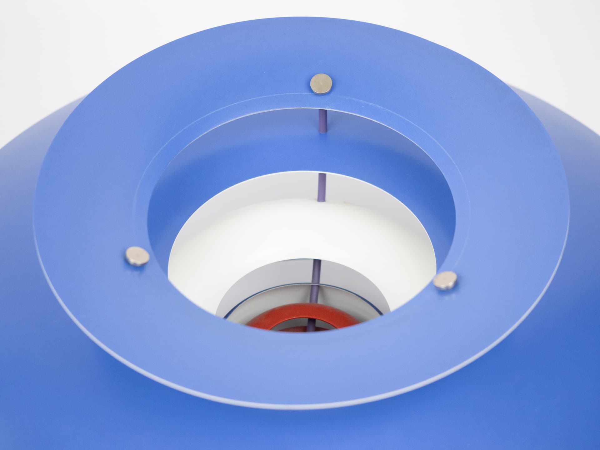 Lampa wisząca PH 5, aluminium niebieski, proj. P. Henningsen, Louis Poulsen, Dania, lata 60. - 284223