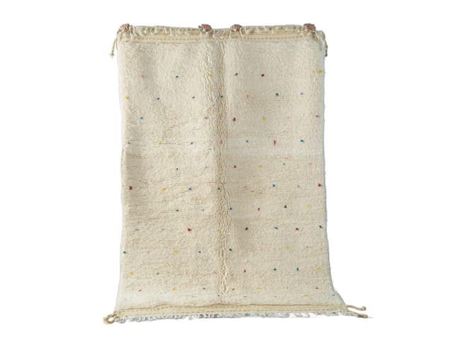 Dywan berberyjski Tiny Polka Dots 265x165 cm, multikolor, wełna, Maroko - WYMIARY