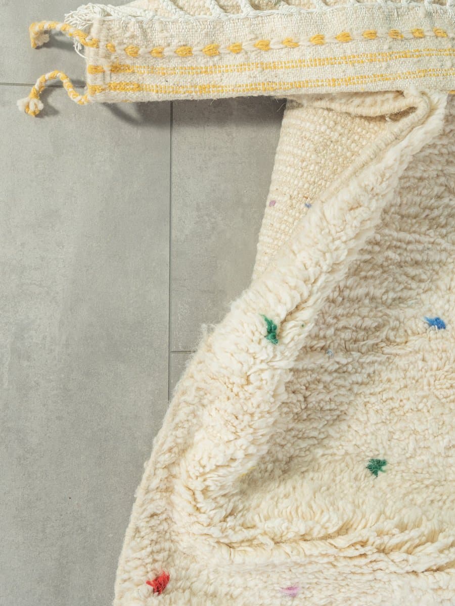 Dywan berberyjski Tiny Polka Dots 265x165 cm, multikolor, wełna, Maroko - 286872