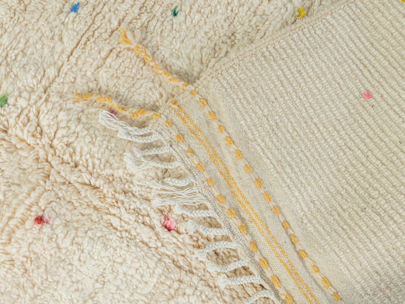 Dywan berberyjski Tiny Polka Dots 265x165 cm, multikolor, wełna, Maroko - 286874