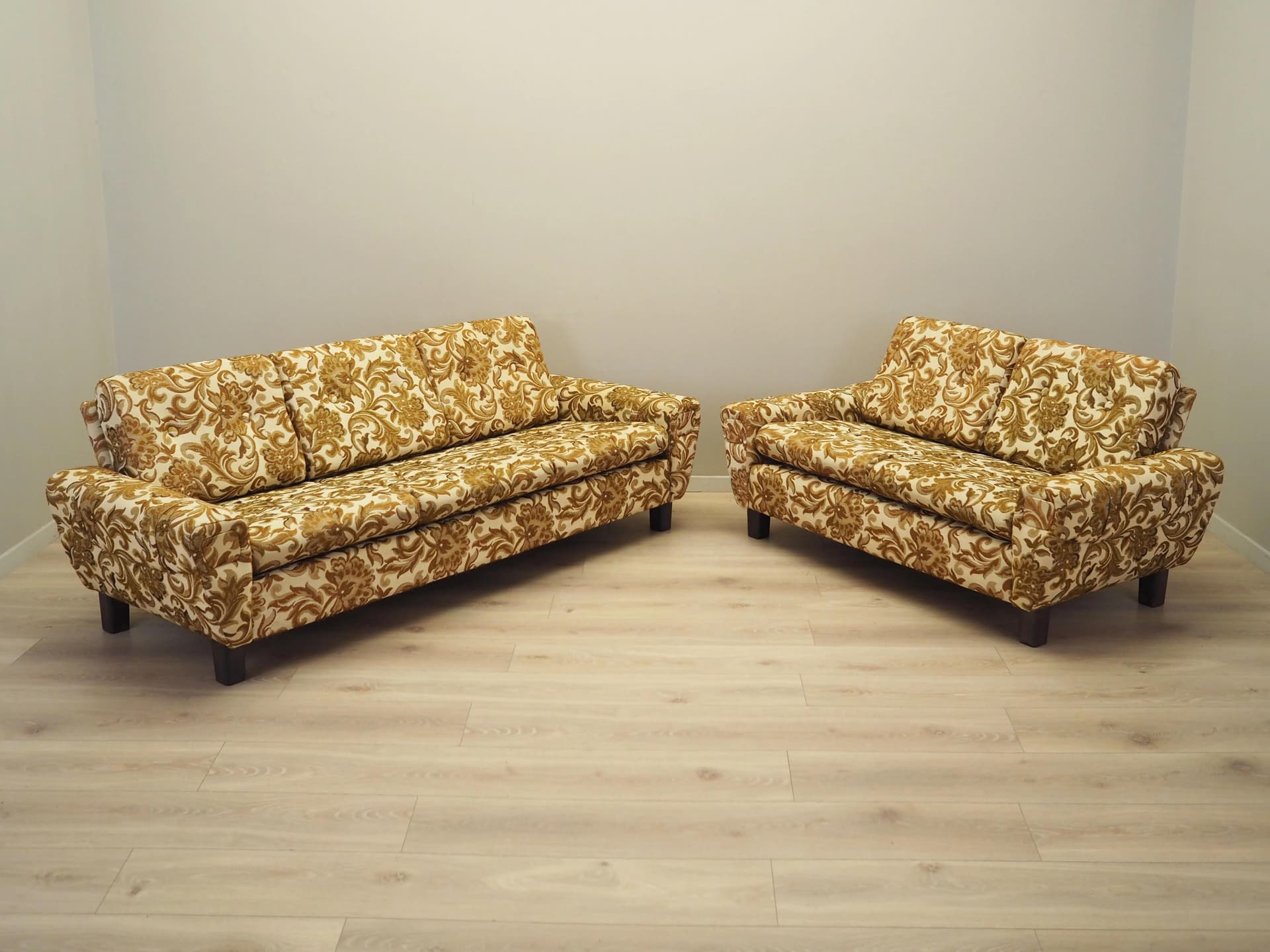 Sofa trzyosobowa, mid-century modern, tkanina multikolor, Dania, lata 60. - 20784