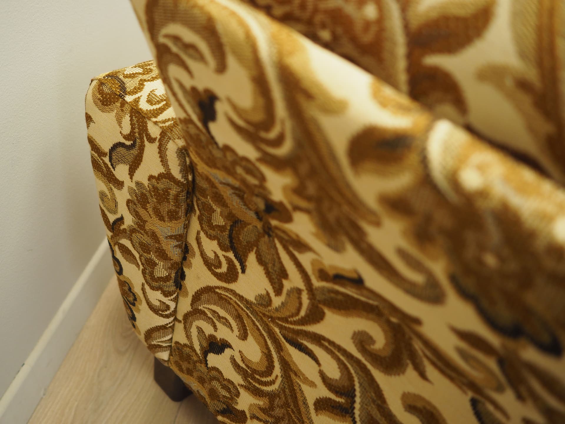 Sofa trzyosobowa, mid-century modern, tkanina multikolor, Dania, lata 60. - 73529