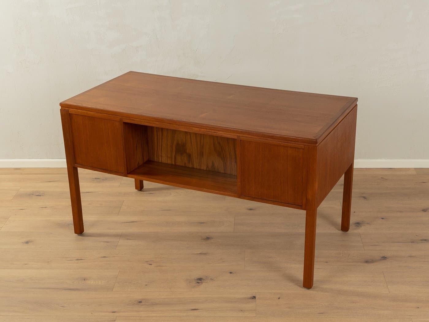 Freestanding desk, brown teak, Denmark, 1960s. - 286863