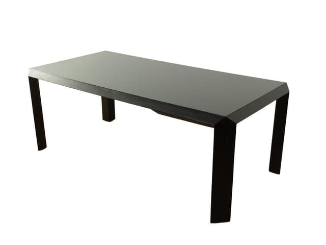 Desk Talete, glass, black ash, by P. Ghianda, G. Regondi, Rosenthal, Germany, 1980s. - DIMENSION