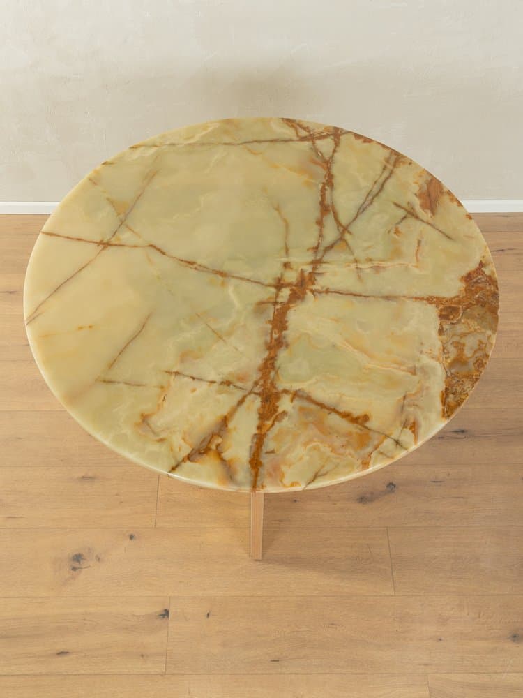 Dining Table Onyx, beige onyx, cream plywood, Germany, 1970s. - 286767