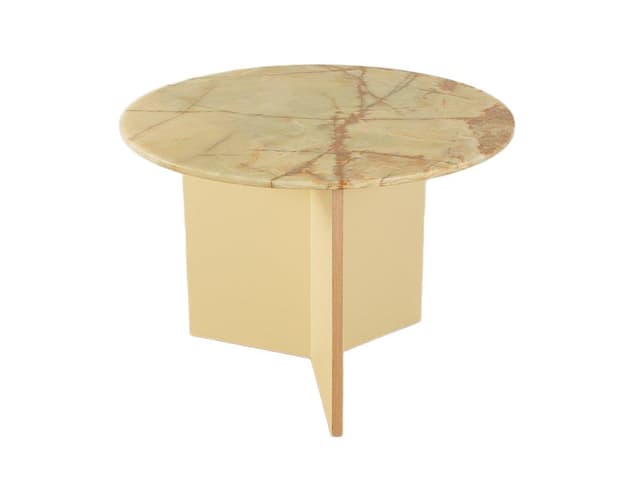 Dining Table Onyx, beige onyx, cream plywood, Germany, 1970s. - DIMENSION