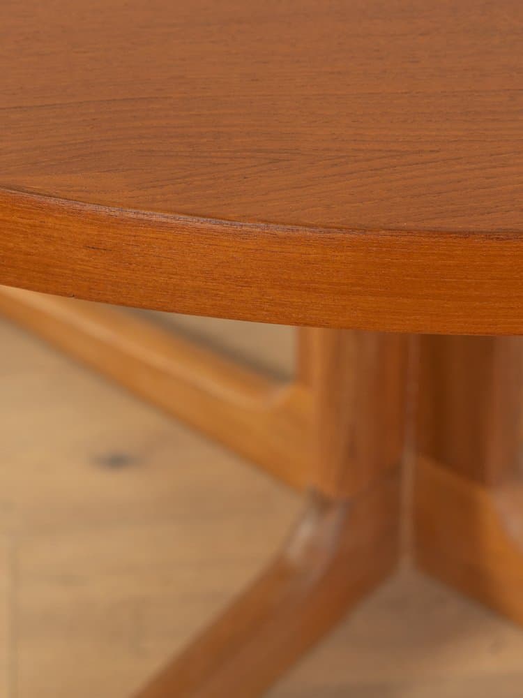 Stół jadalniany rozkładany, teak brązowy, Dania, lata 60. - 286761