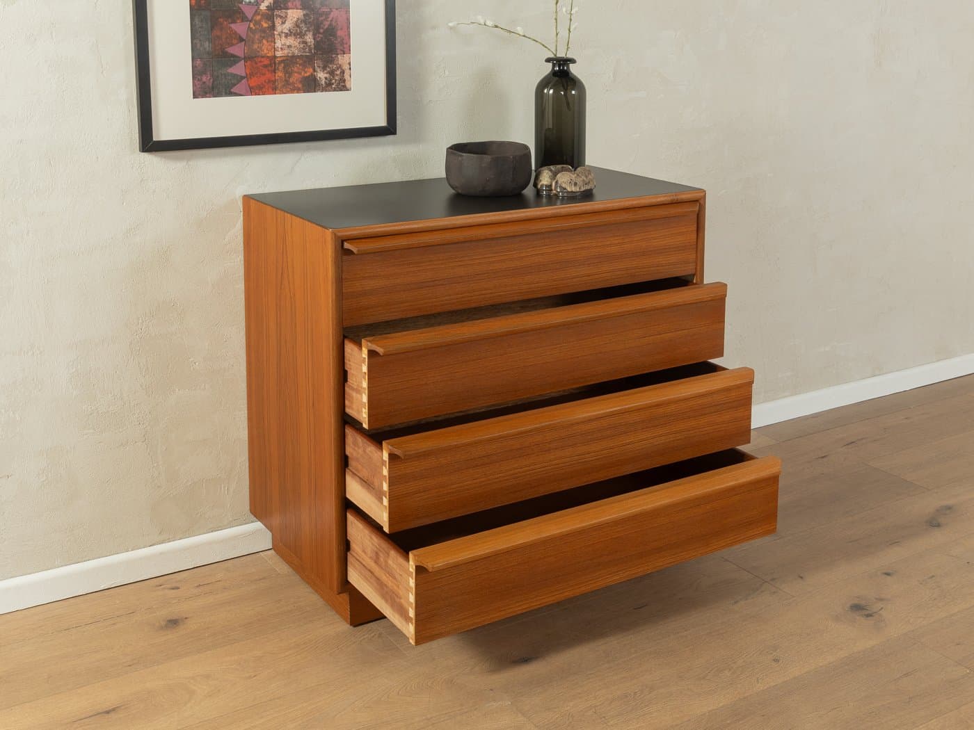 Komoda, teak brązowy, G.V. Møbler, Dania, lata 60. - 286724