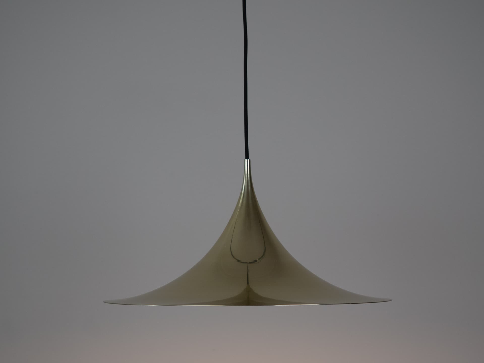 Lampa Semi, złoty, aluminium, Fog & Mørup, Dania, lata 60. - 284268