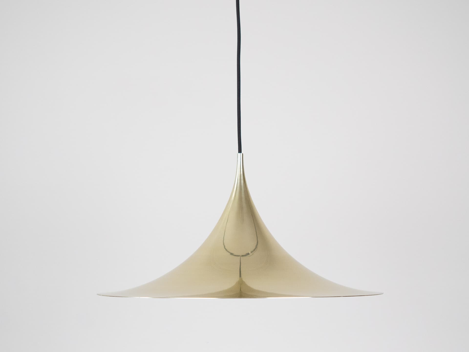 Lampa Semi, złoty, aluminium, Fog & Mørup, Dania, lata 60. - 284263
