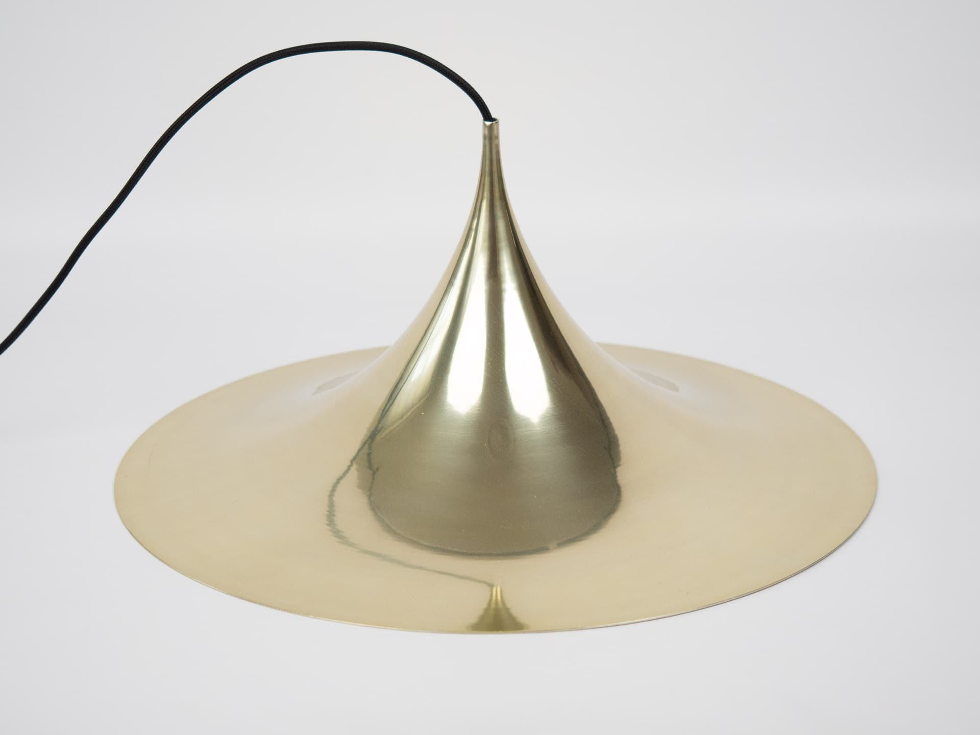 Lampa Semi, złoty, aluminium, Fog & Mørup, Dania, lata 60. - 284266