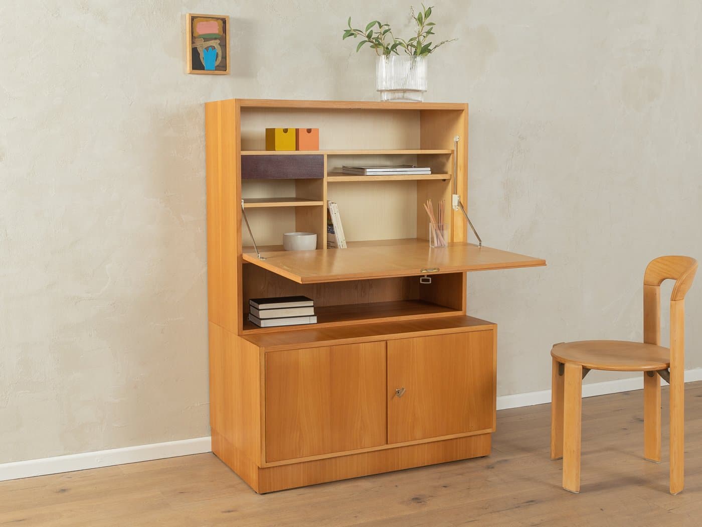 Sekretarzyk, jesion brązowy, Niemcy, lata 60. - 286713