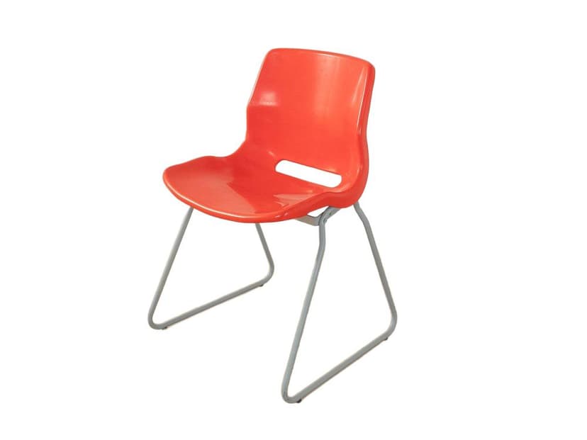Krzesło Snille, czerwony, plastik, metal, Ikea, Niemcy, lata 90.