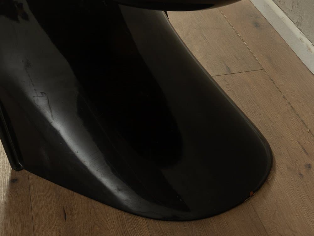 Krzesło Panton Chair, czarny, poliuretan, proj. V. Panton, Vitra, Szwajcaria, lata 60. - 286622