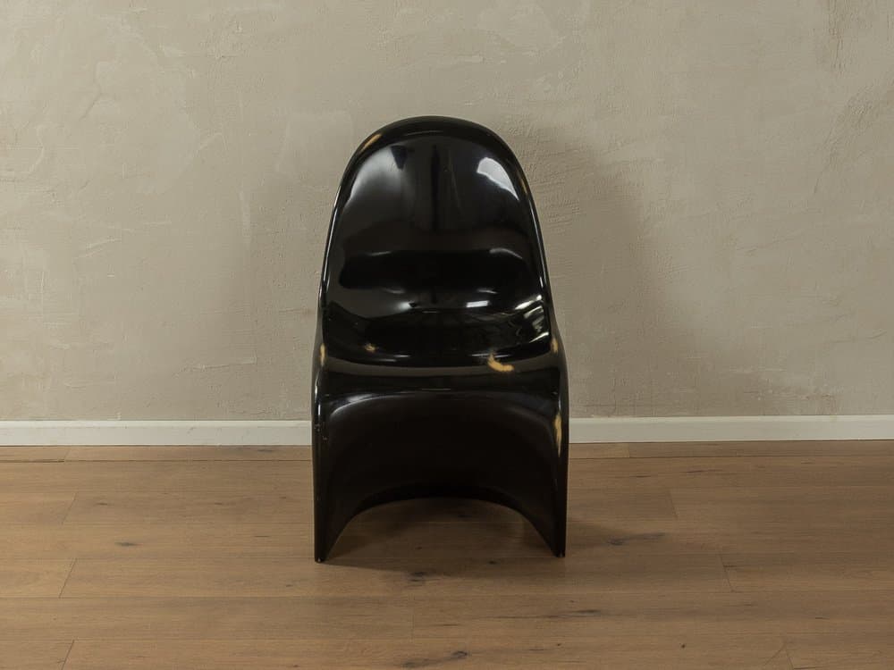 Krzesło Panton Chair, czarny, poliuretan, proj. V. Panton, Vitra, Szwajcaria, lata 60. - 286618