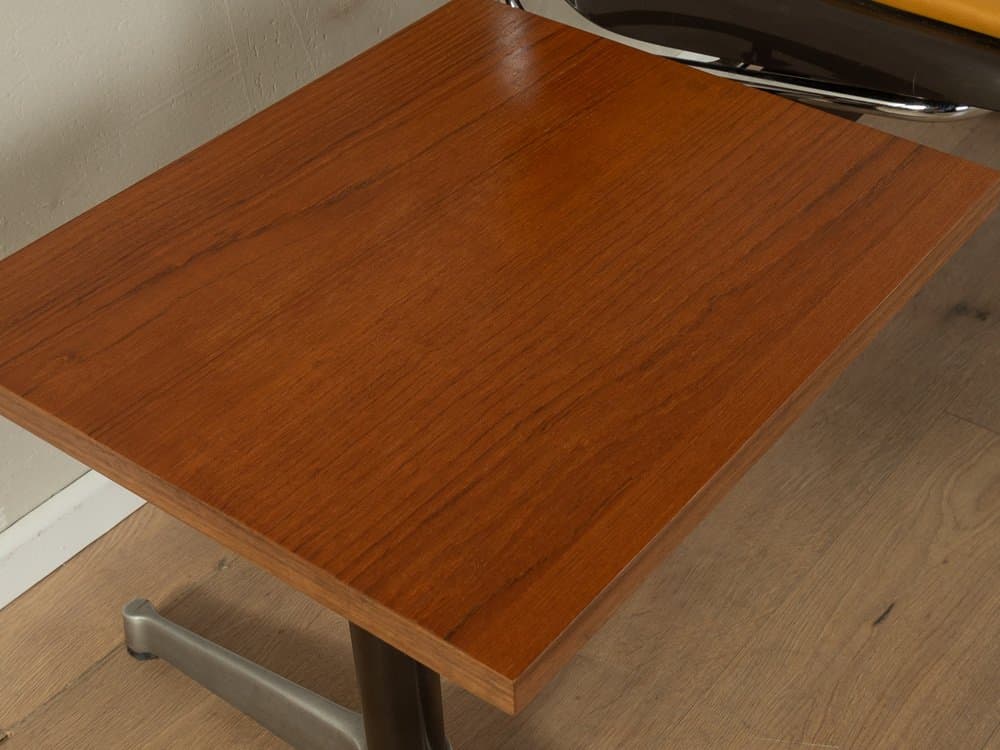 Ławka Space Age, brązowy, stal nierdzewna, tworzywo, teak, Niemcy, lata 70. - 286615