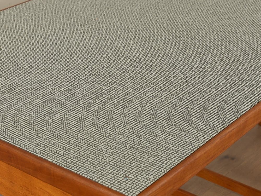 Zestaw trzech stolików pomocniczych, wiśnia brązowy, Formica szary, Niemcy, lata 50. - 286552