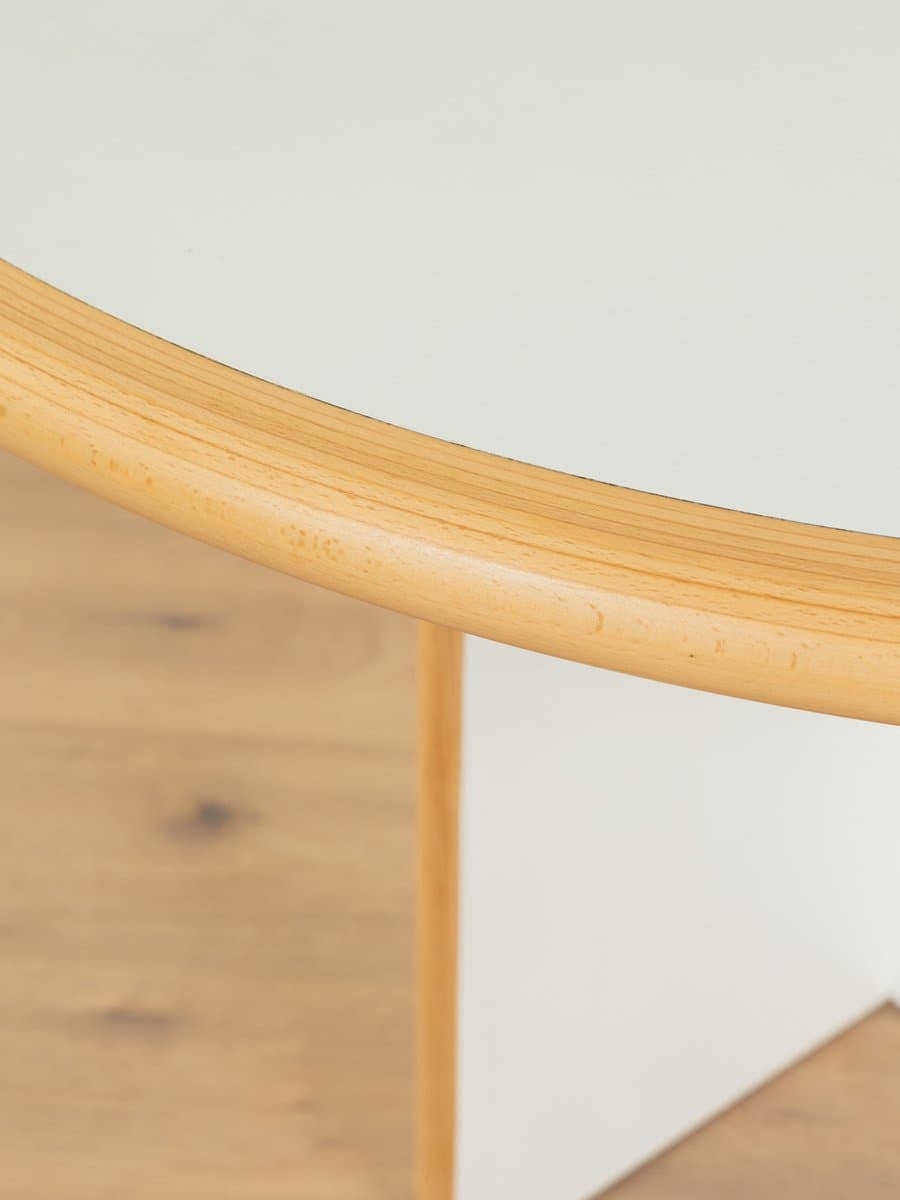 Stół jadalniany okrągły, jesion biały, Niemcy, lata 70. - 286532